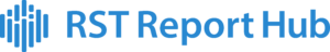 RST Report Hub logo main blue