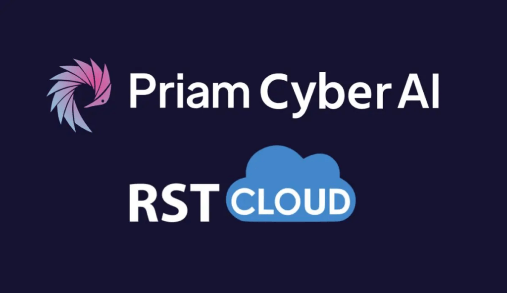 Priam AI and RST Cloud Logo
